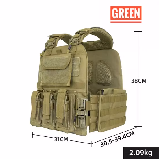 Multicam Chaleco Tactico Molle Gilet de protection pare-balles à dégagement rapide pour gilet tactique