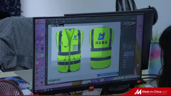 Gilet réfléchissant personnalisable de sécurité de travailleur de la construction de travail en plein air de fermeture à glissière